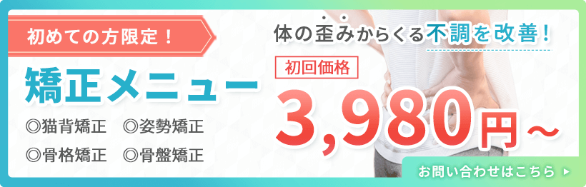 矯正メニュー3,980円から